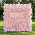 ValarFlowers Blush Pink Feather Backdrop VF-164-Blush Pink