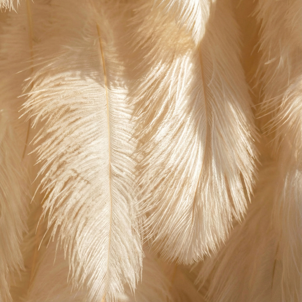 ValarFlowers Champagne Feather Backdrop VF-164-Champagne
