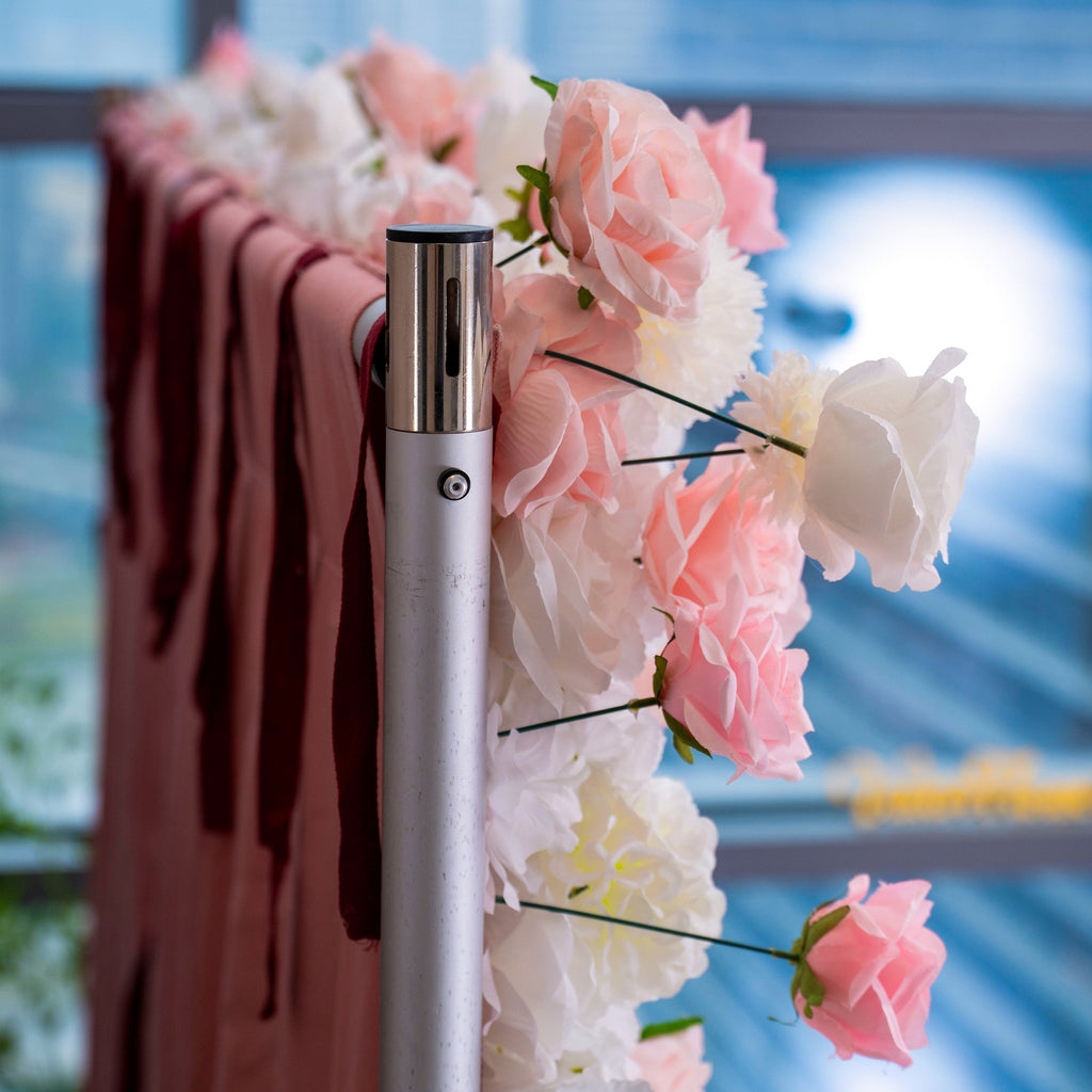 ValarFlowers Soft Pink White Artificial Flower Wall VF-409