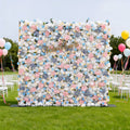 ValarFlowers Pastel Blue Pink White Floral Backdrop VF-826