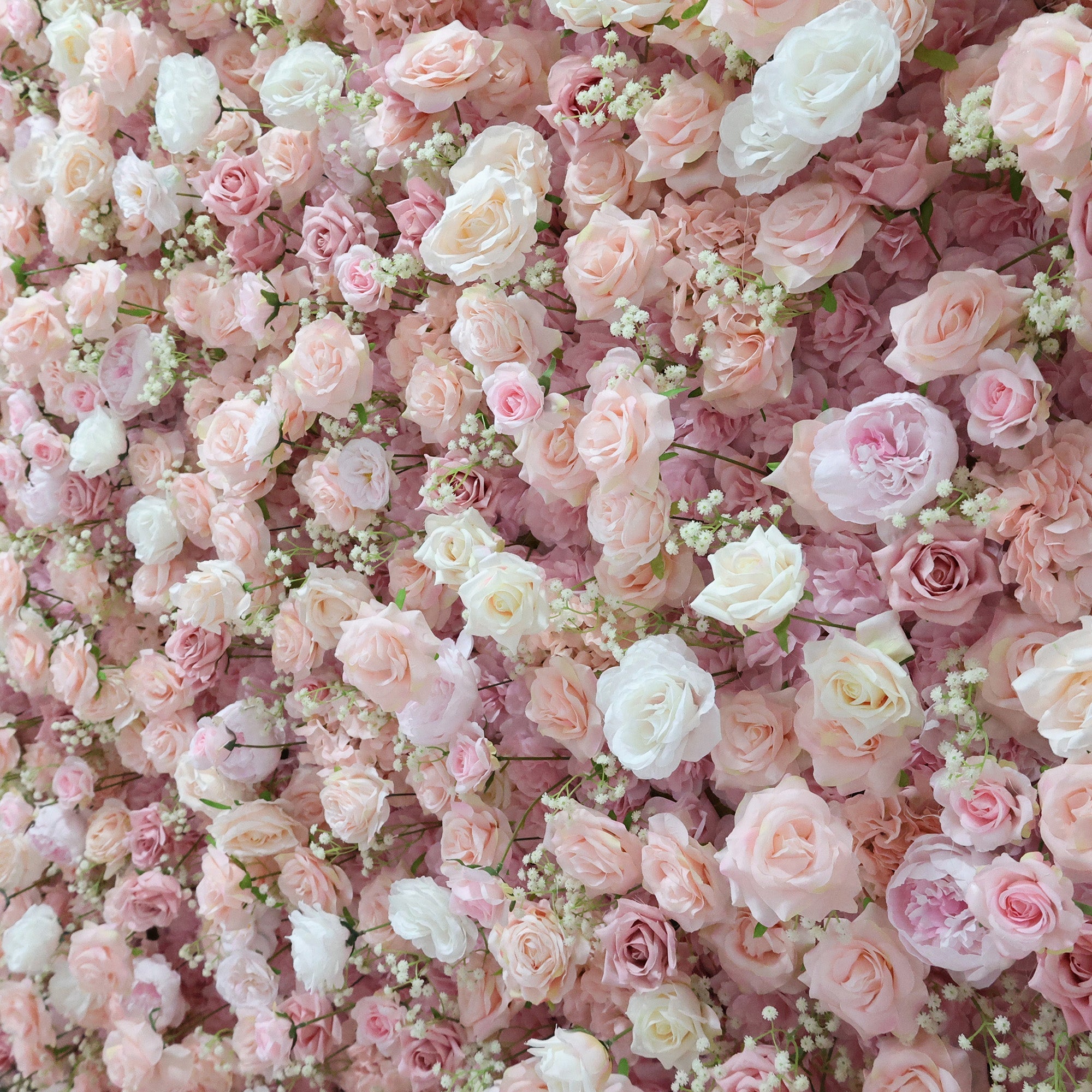 ValarFlowers Blush & Cream Rose Extravaganza Floral Wall: A Romantic & Dreamy Masterpiece for Enchanting Celebrations-VF-518