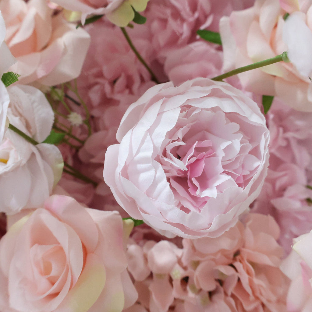 ValarFlowers Blush & Cream Rose Extravaganza Floral Wall: A Romantic & Dreamy Masterpiece for Enchanting Celebrations-VF-518