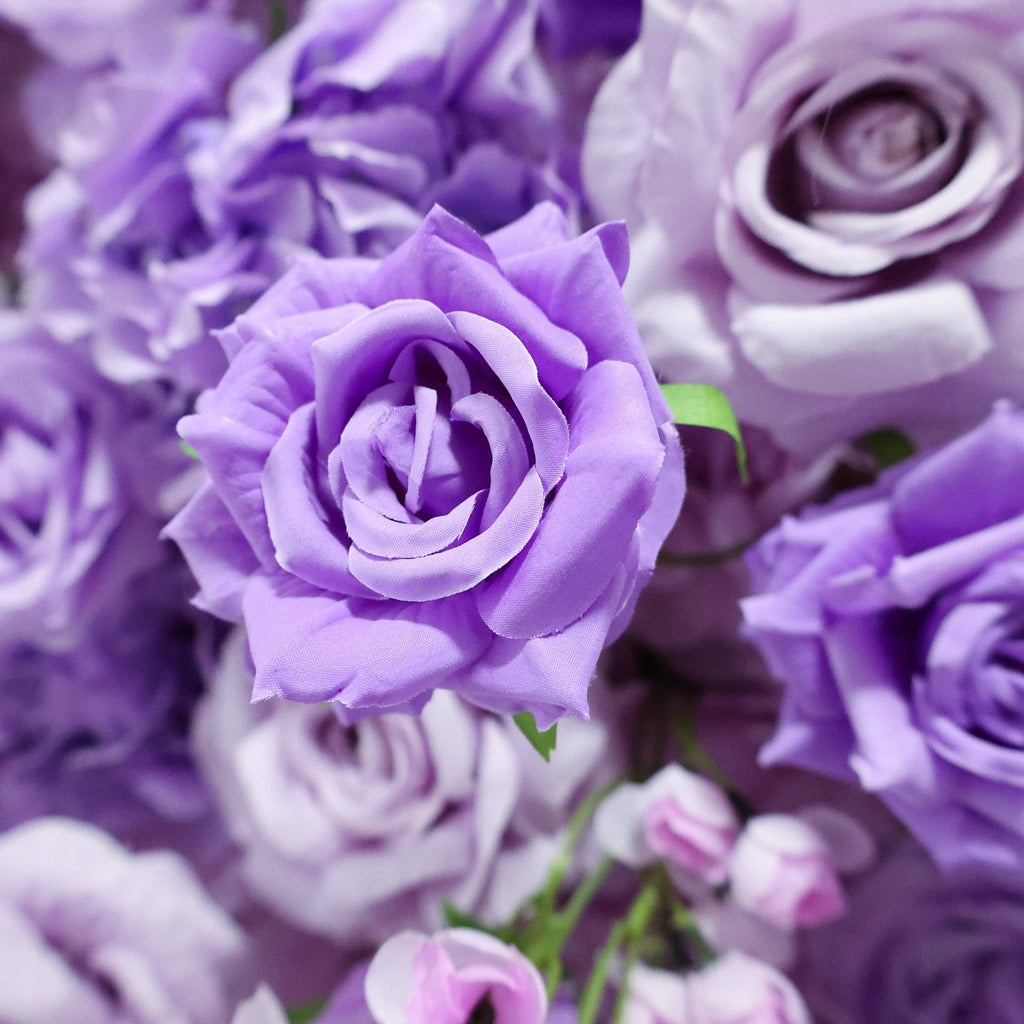 ValarFlowers Purple & Blue Floral Extravaganza Wall: A Dreamy. Enchanting Masterpiece for Magical Celebrations-VF-537