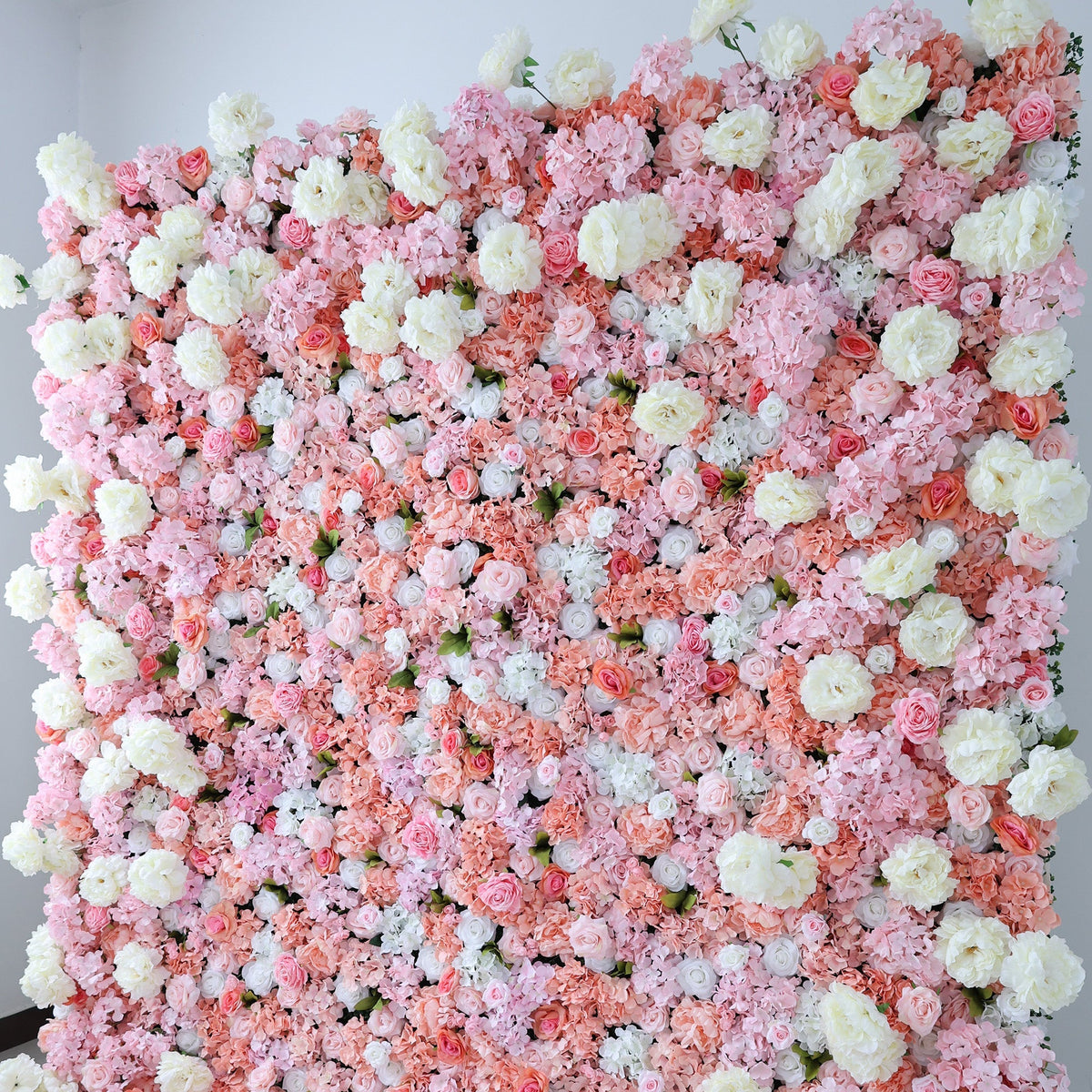 ValarFlowers Blush & Coral Floral Extravaganza Wall: A Romantic. Dreamy Masterpiece for Enchanting Celebrations-VF-544