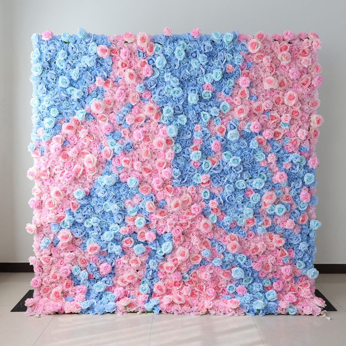 ValarFlowers BloomElegance Pink and Blue Floral Fantasy Flower Wall: A Mesmerizing Centerpiece for Magical Events - VF-501-X
