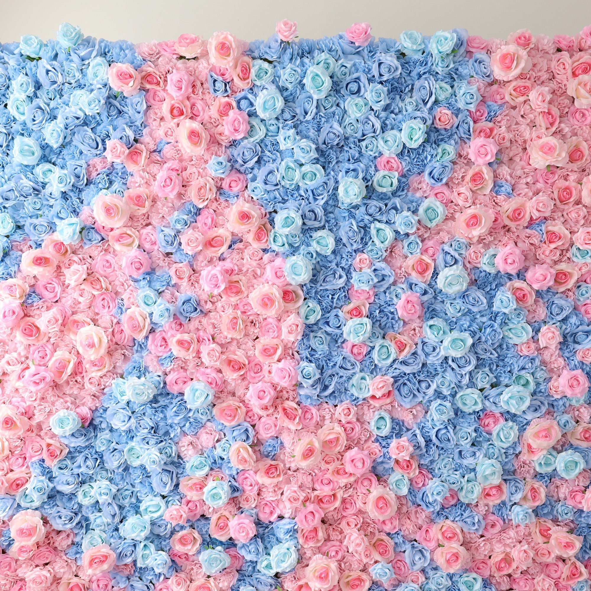 ValarFlowers BloomElegance Pink and Blue Floral Fantasy Flower Wall: A Mesmerizing Centerpiece for Magical Events - VF-501-X