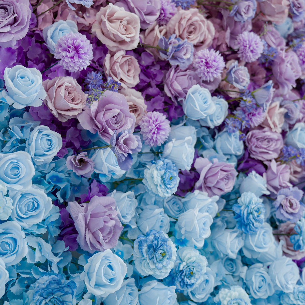 5D ValarFlowers Ombre Rainbow Artificial Flower Backdrop: A Breathtaking Floral Masterpiece for Events-VF-828-2