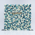 ValarFlowers Blue White Rose Floral Backdrop VF-825