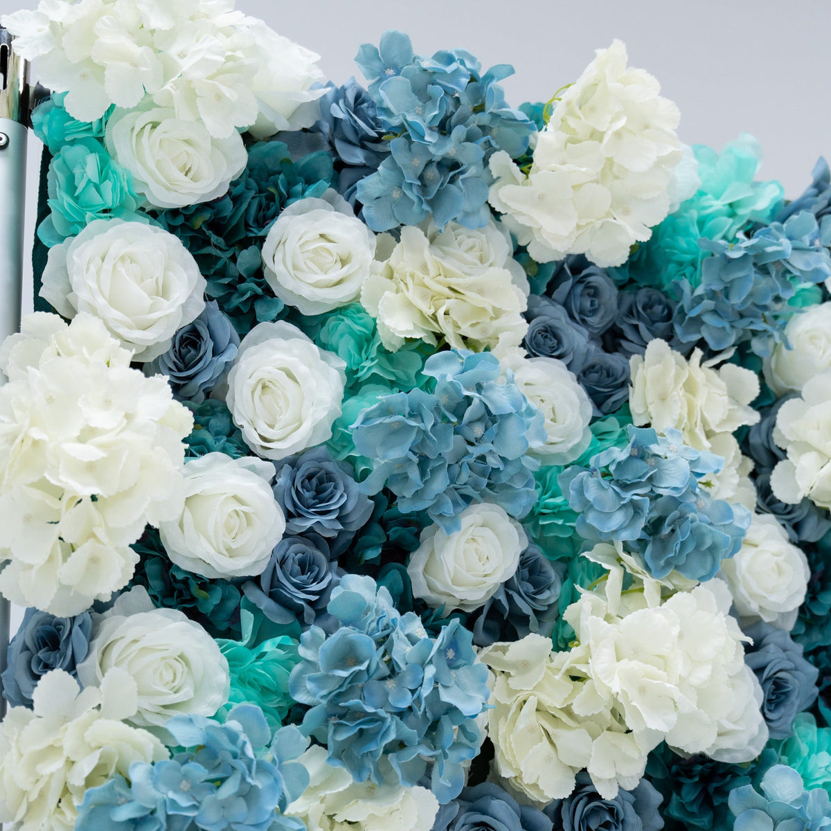 ValarFlowers Blue White Rose Floral Backdrop VF-825