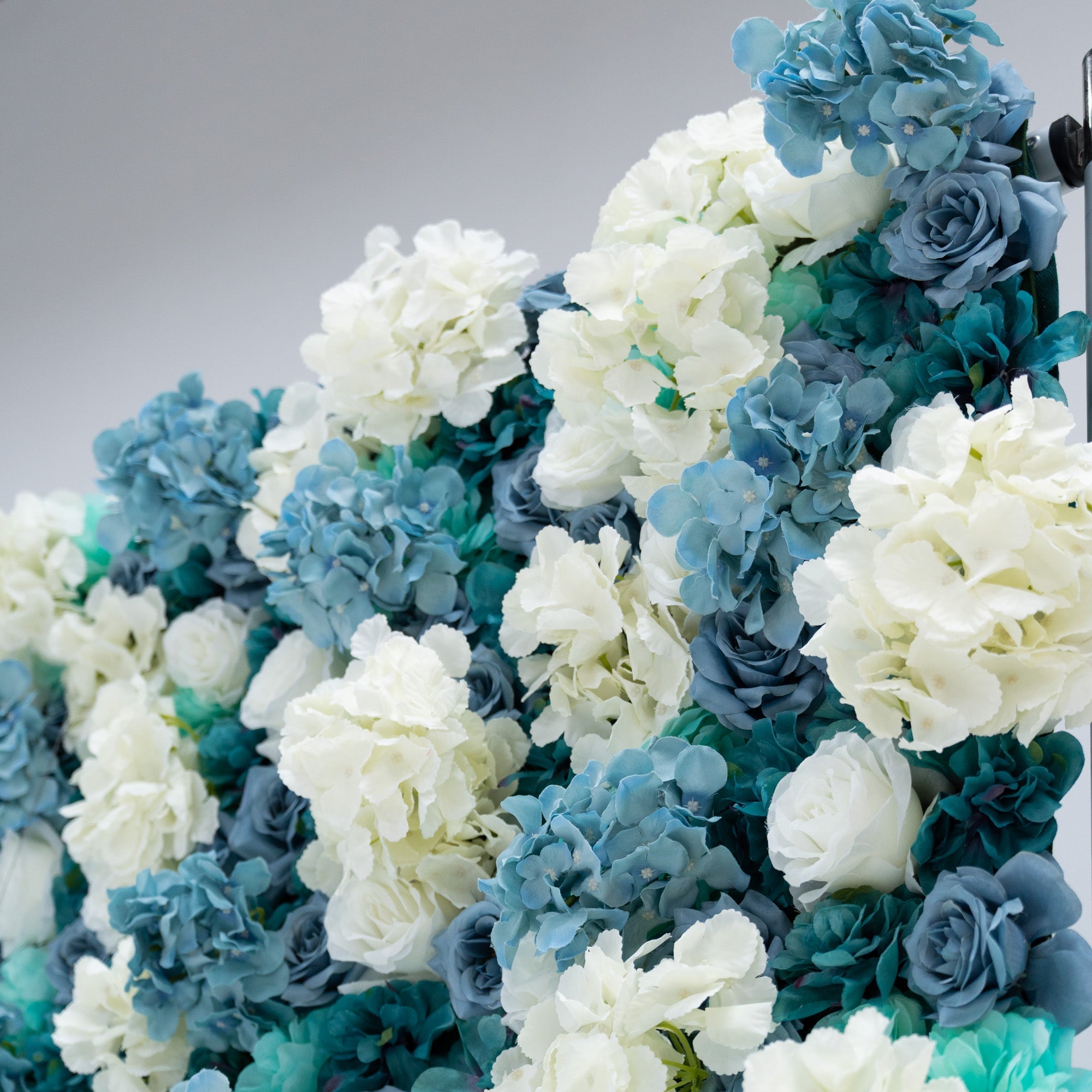 ValarFlowers Blue White Rose Floral Backdrop VF-825