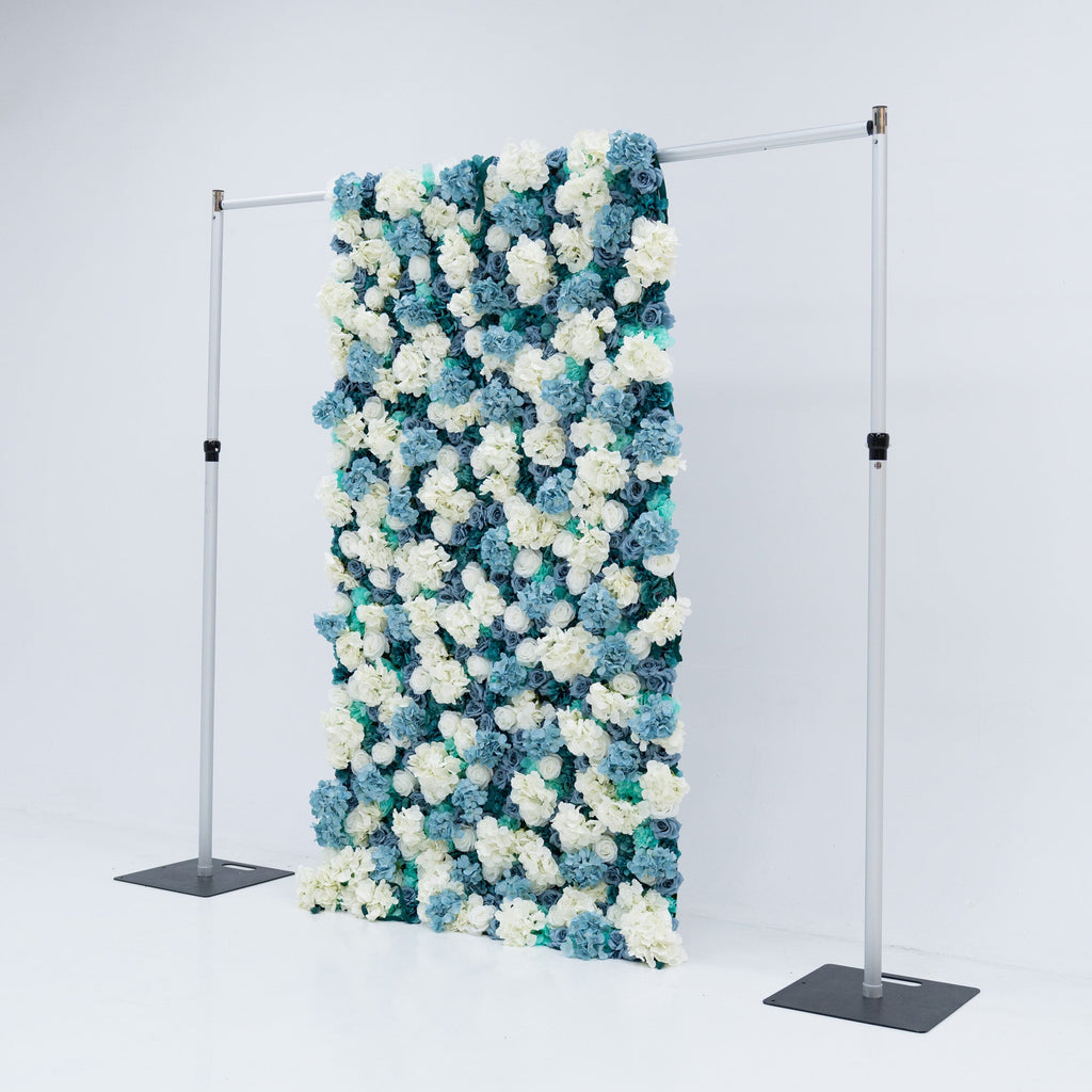 ValarFlowers Blue White Rose Floral Backdrop VF-825