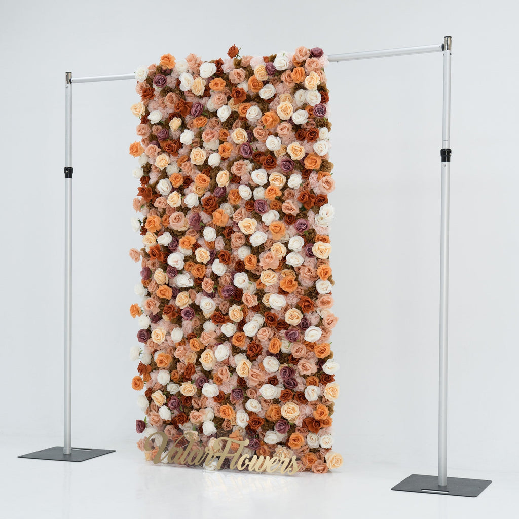 ValarFlowers 3D Autumn - Toned Floral Wall Backdrop: Warm & Luxurious Event Centerpiece-VF-580