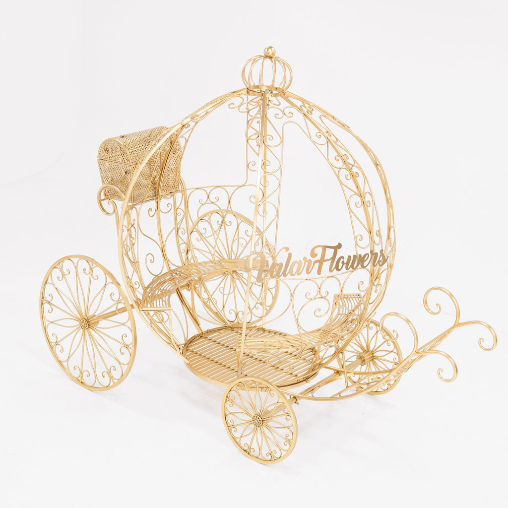 ValarFlowers 7.9ft Cinderella Fairy Princess Pumpkin Carriage Decor