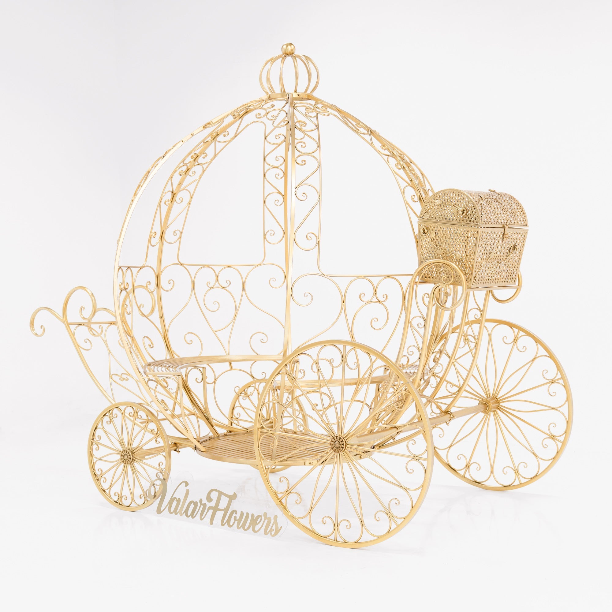 ValarFlowers 7.9ft Cinderella Fairy Princess Pumpkin Carriage Decor