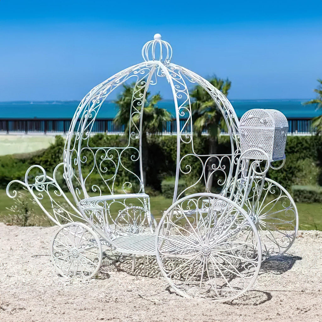 ValarFlowers 7.9ft Cinderella Fairy Princess Pumpkin Carriage Decor