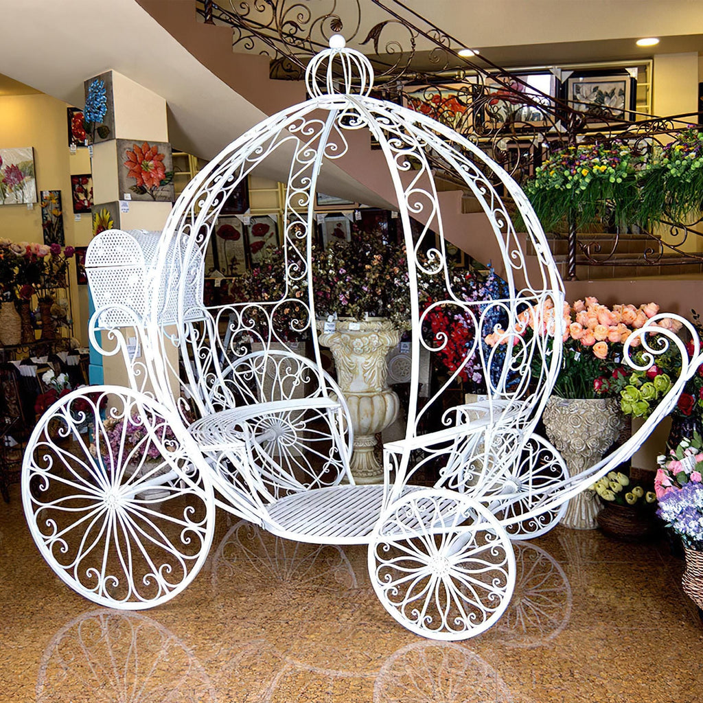 ValarFlowers 7.9ft Cinderella Fairy Princess Pumpkin Carriage Decor