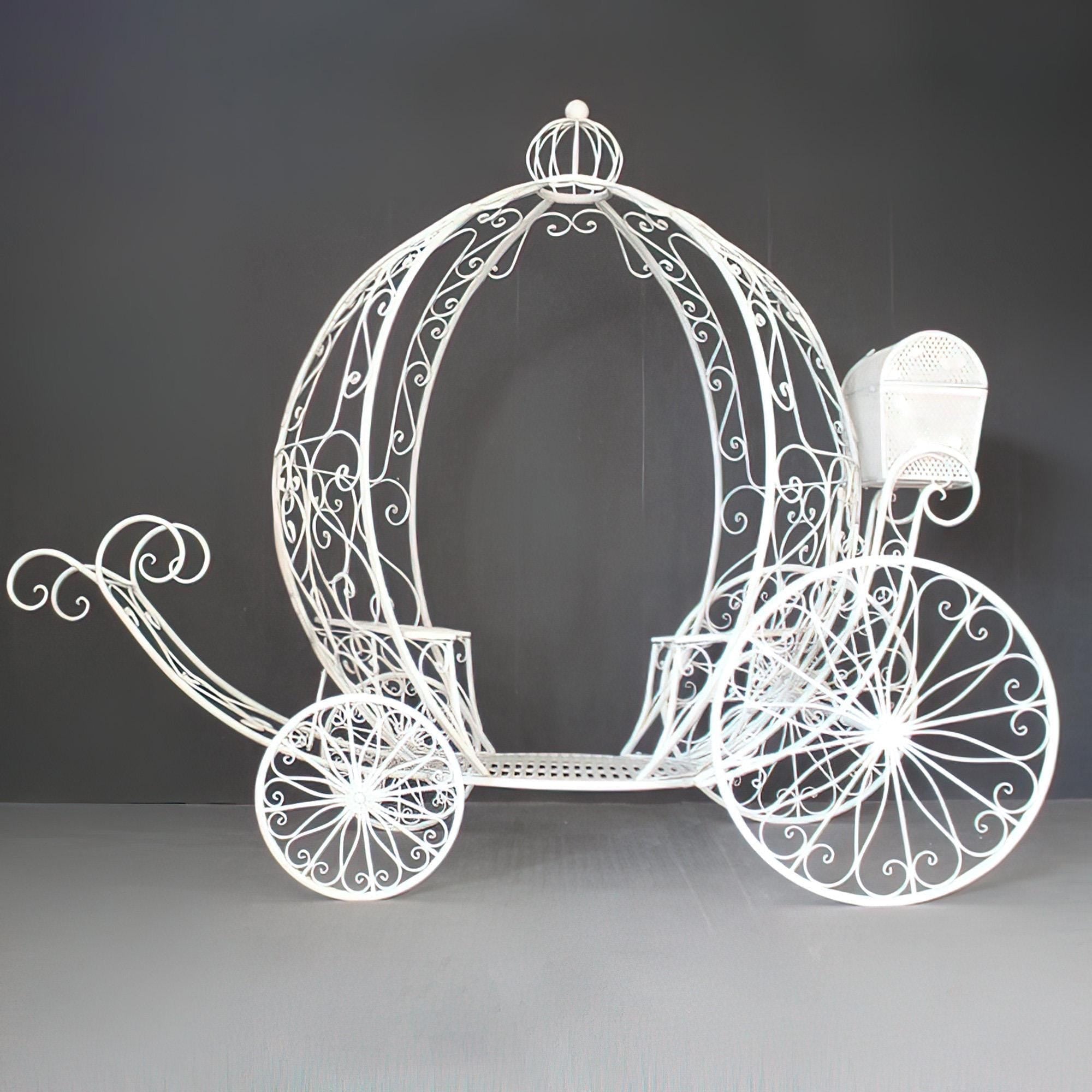 ValarFlowers 7.9ft Cinderella Fairy Princess Pumpkin Carriage Decor