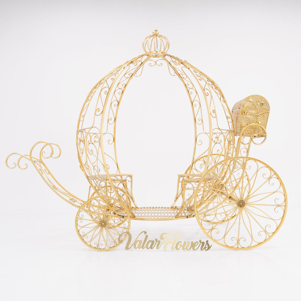 ValarFlowers 7.9ft Cinderella Fairy Princess Pumpkin Carriage Decor